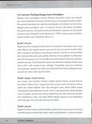 Buku systems thinking