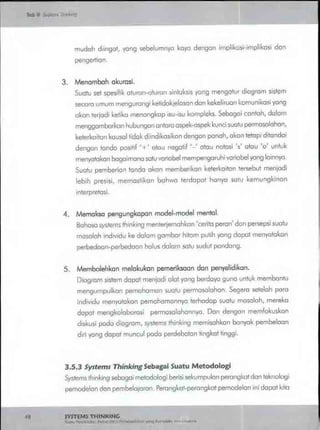 Buku systems thinking