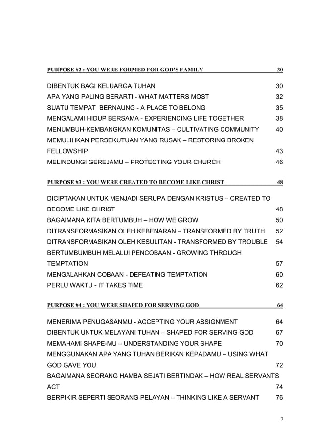 The Purpose Driven Life | PDF
