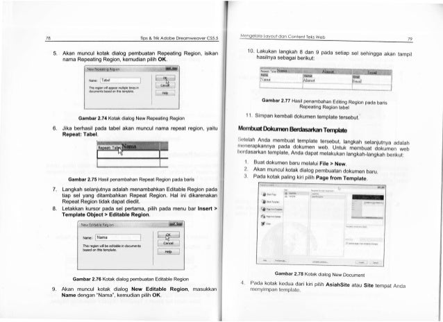 Buku tips & trik adobe dreamweaver cs5.5 2012_roki