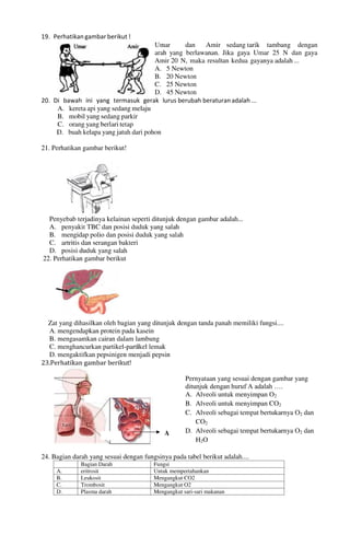 Buku Try Out Pengawas UN  IPA SMP  SMP Negeri 1 Bancar Kabupaten Tuban Tahun 2013