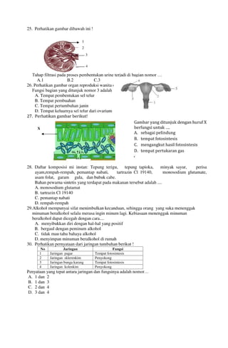 Buku Try Out Pengawas UN  IPA SMP  SMP Negeri 1 Bancar Kabupaten Tuban Tahun 2013