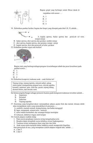 Buku Try Out Pengawas UN  IPA SMP  SMP Negeri 1 Bancar Kabupaten Tuban Tahun 2013