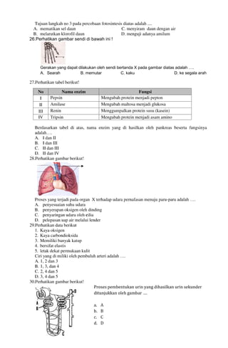 Buku Try Out Pengawas UN  IPA SMP  SMP Negeri 1 Bancar Kabupaten Tuban Tahun 2013