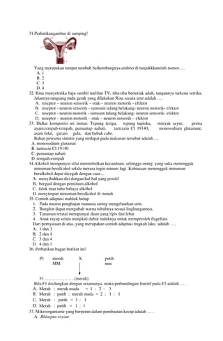 Buku Try Out Pengawas UN  IPA SMP  SMP Negeri 1 Bancar Kabupaten Tuban Tahun 2013