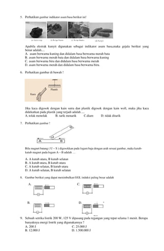 Buku Try Out Pengawas UN  IPA SMP  SMP Negeri 1 Bancar Kabupaten Tuban Tahun 2013
