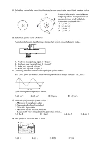 Buku Try Out Pengawas UN  IPA SMP  SMP Negeri 1 Bancar Kabupaten Tuban Tahun 2013