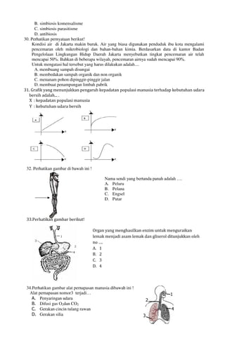 Buku Try Out Pengawas UN  IPA SMP  SMP Negeri 1 Bancar Kabupaten Tuban Tahun 2013