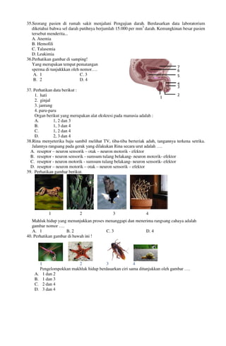 Buku Try Out Pengawas UN  IPA SMP  SMP Negeri 1 Bancar Kabupaten Tuban Tahun 2013