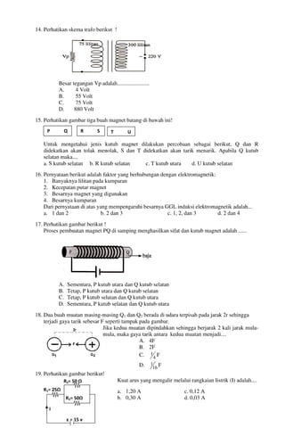 Buku Try Out Pengawas UN  IPA SMP  SMP Negeri 1 Bancar Kabupaten Tuban Tahun 2013