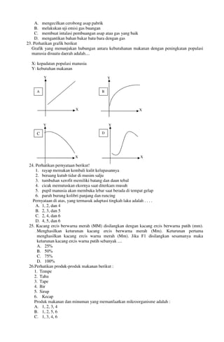 Buku Try Out Pengawas UN  IPA SMP  SMP Negeri 1 Bancar Kabupaten Tuban Tahun 2013