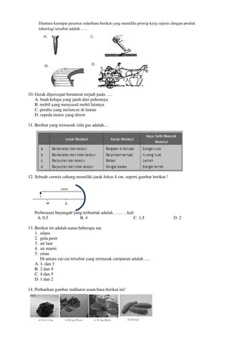 Buku Try Out Pengawas UN  IPA SMP  SMP Negeri 1 Bancar Kabupaten Tuban Tahun 2013