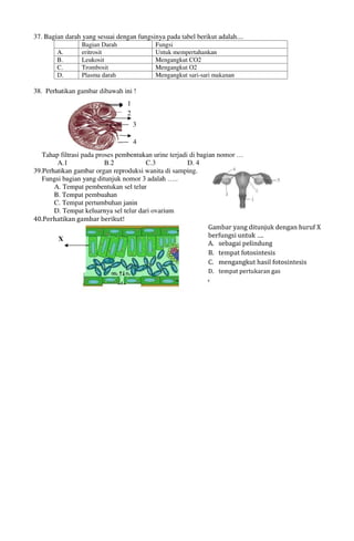Buku Try Out Pengawas UN  IPA SMP  SMP Negeri 1 Bancar Kabupaten Tuban Tahun 2013