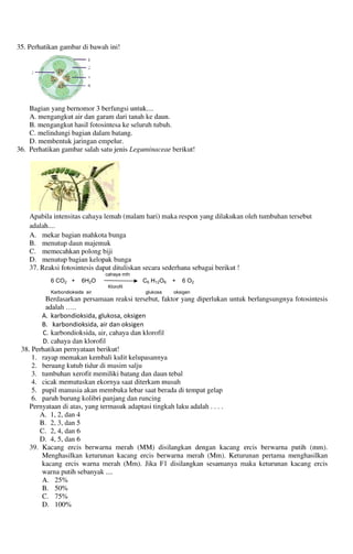 Buku Try Out Pengawas UN  IPA SMP  SMP Negeri 1 Bancar Kabupaten Tuban Tahun 2013