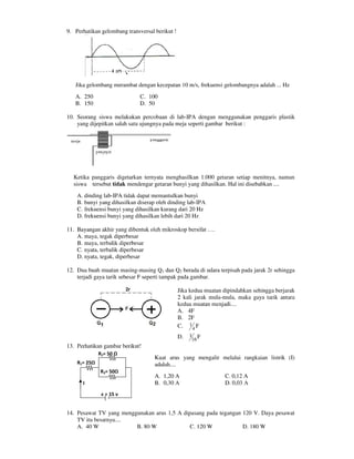 Buku Try Out Pengawas UN  IPA SMP  SMP Negeri 1 Bancar Kabupaten Tuban Tahun 2013