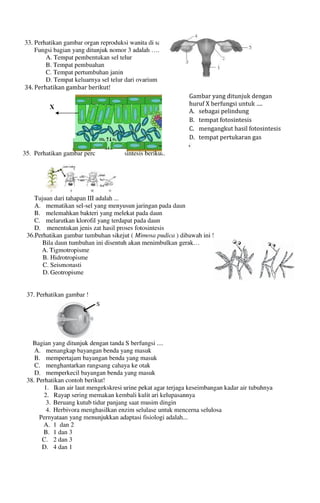 Buku Try Out Pengawas UN  IPA SMP  SMP Negeri 1 Bancar Kabupaten Tuban Tahun 2013