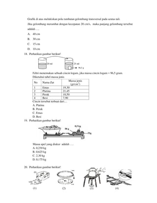 Buku Try Out Pengawas UN  IPA SMP  SMP Negeri 1 Bancar Kabupaten Tuban Tahun 2013