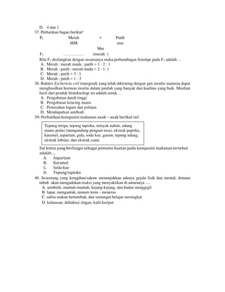 Buku Try Out Pengawas UN  IPA SMP  SMP Negeri 1 Bancar Kabupaten Tuban Tahun 2013