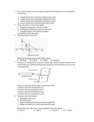 Buku Try Out Pengawas UN  IPA SMP  SMP Negeri 1 Bancar Kabupaten Tuban Tahun 2013
