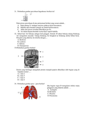 Buku Try Out Pengawas UN  IPA SMP  SMP Negeri 1 Bancar Kabupaten Tuban Tahun 2013