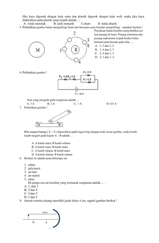 Buku Try Out Pengawas UN  IPA SMP  SMP Negeri 1 Bancar Kabupaten Tuban Tahun 2013