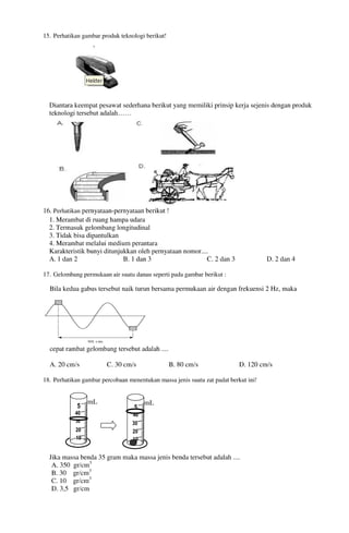 Buku Try Out Pengawas UN  IPA SMP  SMP Negeri 1 Bancar Kabupaten Tuban Tahun 2013