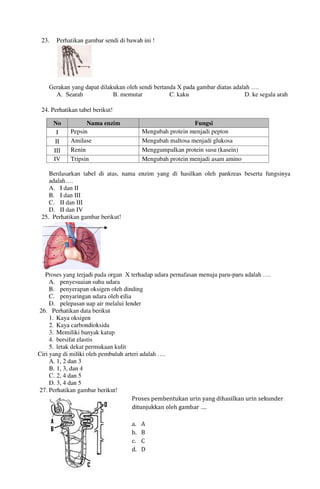 Buku Try Out Pengawas UN  IPA SMP  SMP Negeri 1 Bancar Kabupaten Tuban Tahun 2013