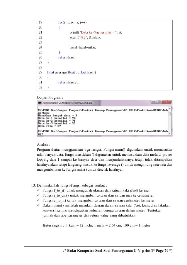 Buku tutorial pemprograman c