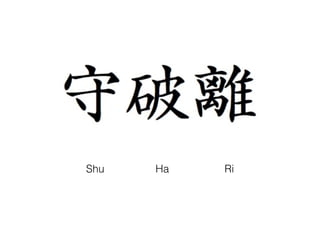 Shu Ha Ri
 