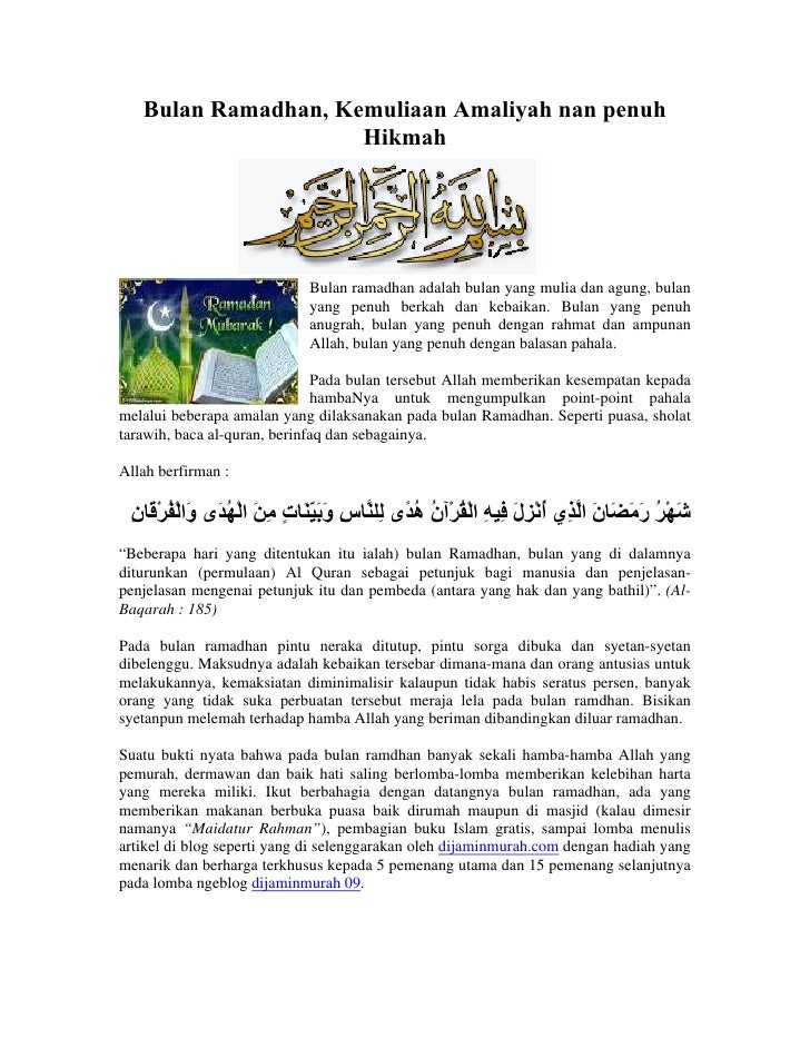 Bulan ramadhan