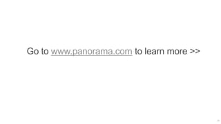 Go to www.panorama.com to learn more >>




                                          13
 