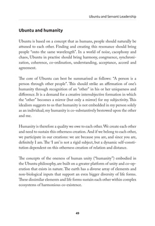 Bulding bridges . Ubuntu and servant leadership | PDF