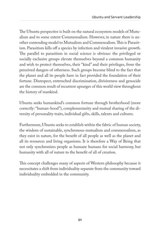 Bulding bridges . Ubuntu and servant leadership | PDF