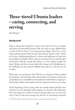 Bulding bridges . Ubuntu and servant leadership | PDF