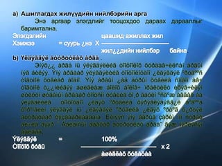a) Ашиглагдах жилүүдийн нийлбэрийн арга
Энэ аргаар элэгдлийг тооцохдоо дараах дарааллыг
баримтална.
.
b) Үëäýãäýë áóóðóóëàõ àðãà .
Эíýõ¿¿ àðãà íü ýëýãäýëèéã òîîöîîëîõ õóðäàâ÷èëñàí àðãûí
íýã áèëýý. Ýíý àðãààð ýëýãäýëèéã òîîöîîëîõäîî ¿ëäýãäýë ºðòãººñ
òîãòìîë õóâèàð áîäíî. Ýíý àðãûí ¿åä äóðûí õóâèéã ñîíãîí àâ÷
òîãòìîë ò¿¿íèéãýý àøèãëàæ áîëîõ áîëîâ÷ ïðàêòèêò èõýâ÷èëýí
øóëóóí øóãàìûí àðãààð òîîöñîí õóâèéã õî¸ð äàõèí ºñãºæ àâäàã áà
ýëýãäëèéã òîîöîõäîî ¿ëäýõ ºðòãèéã õýðýãëýäýãã¿é áºãººä
õºðºíãèéí ýëýãäýë íü ¿ëäýãäýë ºðòãèéã ¿ëäýõ ºðòºã õ¿ðòýë
áóóðàõààð õÿçãààðëàãäàíà. Èéìýýñ ýíý àãðûã çàðèì íîì ñóðàõ
áè÷èã äýýð “ Áàëàíñûí äàâõàð áóóðóóëàõ àðãà” ãýæ íýðëýñýí
áàéäàã.
 