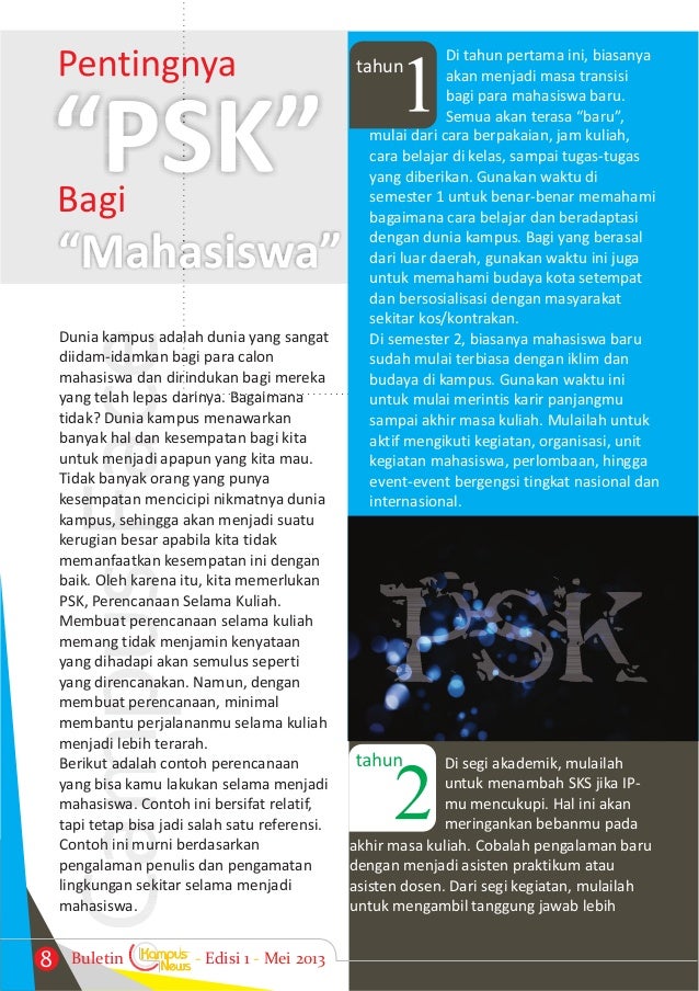 Buletin kampus news edisi mei 2013