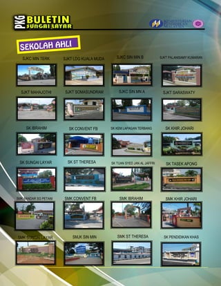 SJKC MIN TERK SJKT LDG KUALA MUDA SJKC SIN MIN B SJKT PALANISAMY KUMARAN
SJKT MAHAJOTHI SJKT SOMASUNDRAM SJKC SIN MN A SJKT SARASWATY
SK IBRAHIM SK CONVENT FB SK KEM LAPAGAN TERBANG SK KHIR JOHARI
SK SUNGAI LAYAR SK ST THERESA SK TUAN SYED JAN AL JAFFRI SK TASEK APONG
SMK BANDAR SG PETANI SMK CONVENT FB SMK IBRAHIM SMK KHIR JOHARI
SMK SUNGAI LAYAR SMJK SIN MIN SMK ST THERESA SK PENDIDIKAN KHAS
 