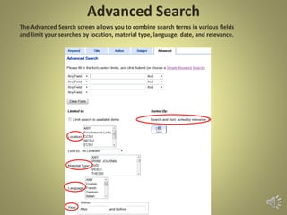Advanced Search
 