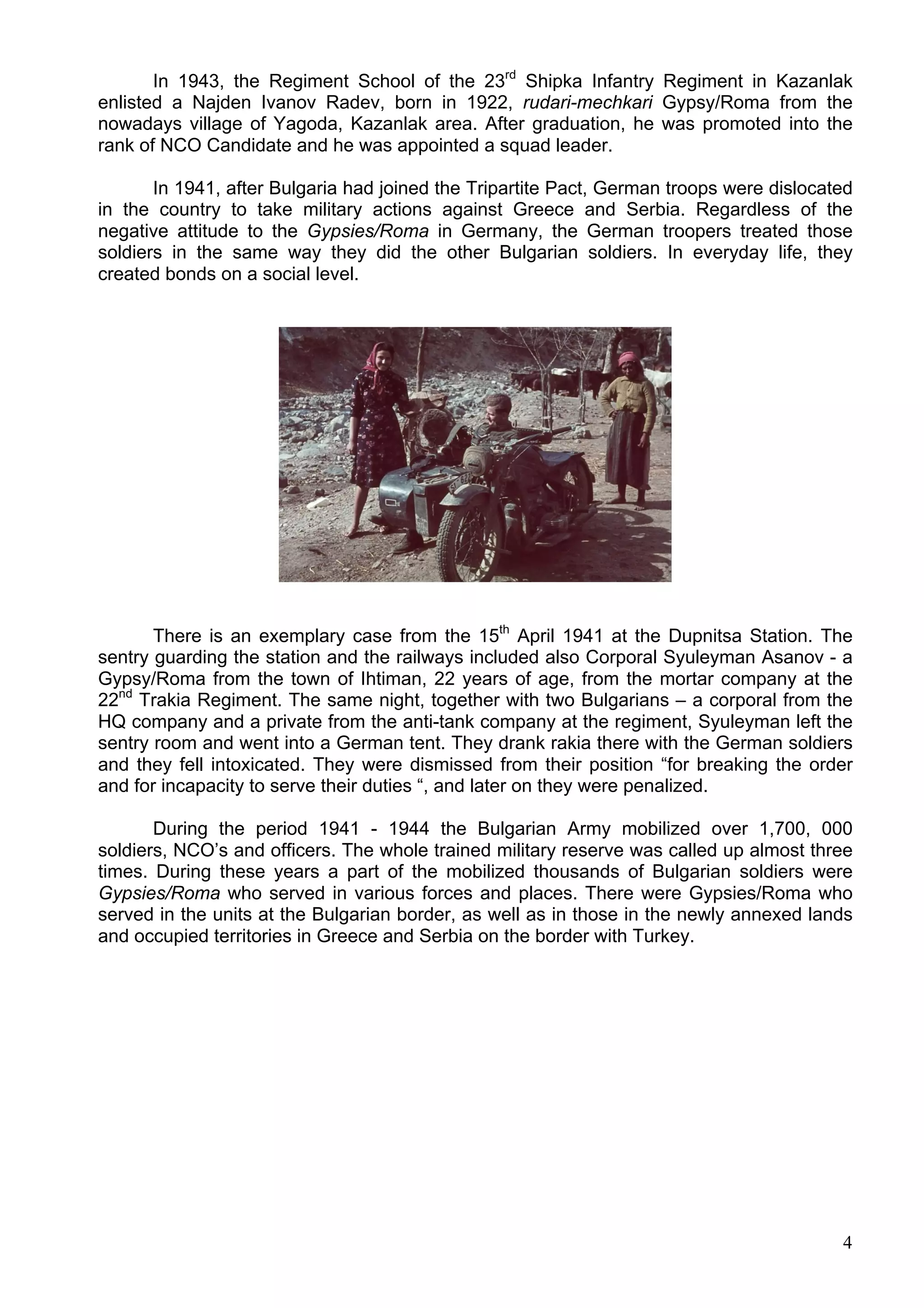 Bulgarian gypsies in Second World War | PDF