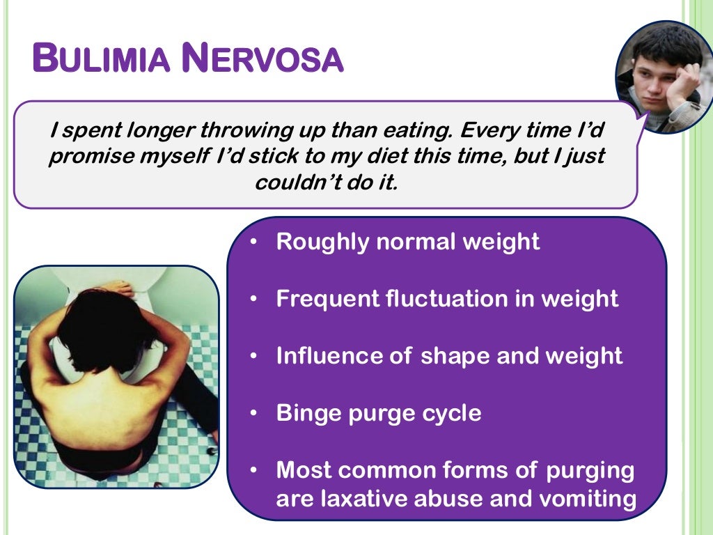 Bulimia warning signs