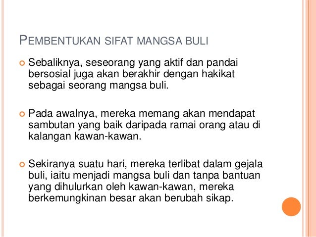 Buli Satu Fenomena Perkembangan Psikologi Remaja