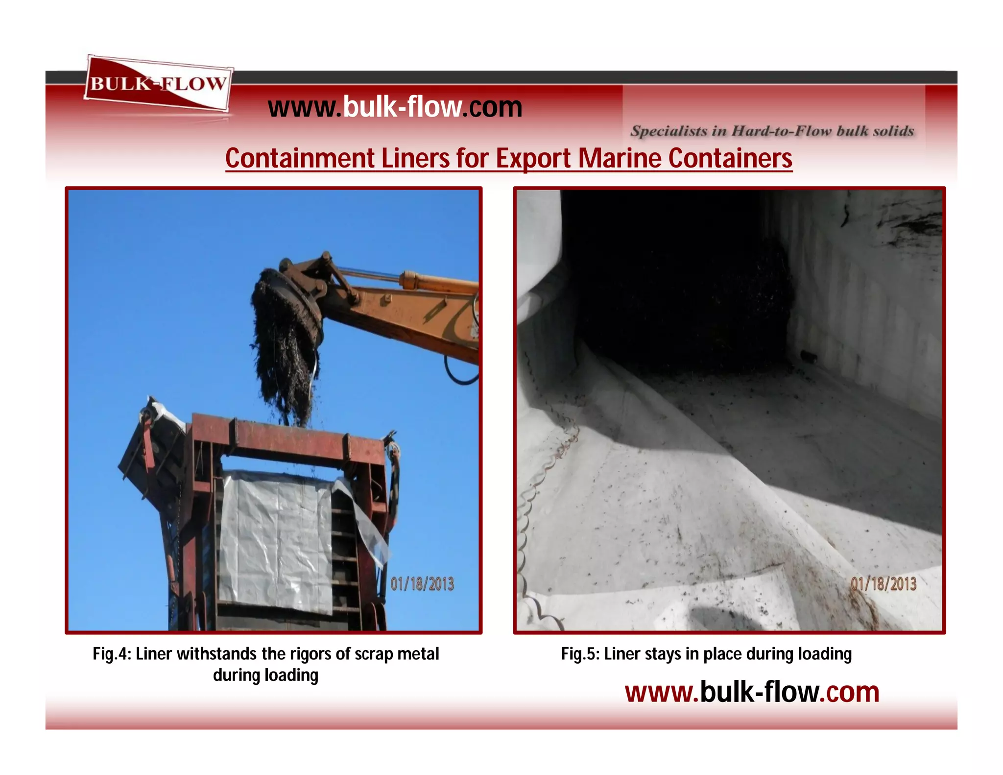 Bulk flow containment liners | PDF