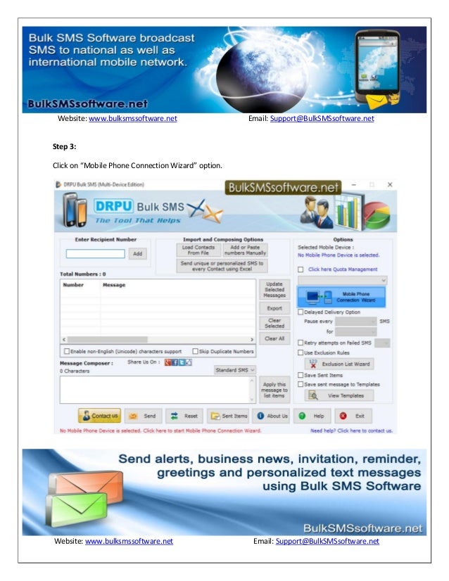 Send sms from pc to mobile using bulk sms software