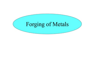 Forging of Metals
 