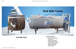 15/10/2020 Bulk Milk Cooler, BMC Machine, Bulk Cooler for Milk Manufacturers, Price
www.arumandsteel.com/bulk-milk-cooler-manufacturers.html 1/5
Bulk Milk Cooler
BULK MILK COOLER (BULK-MILK-COOLER-MANUFACTURERS.HTML)
 
Bulk Milk Cooler
Our Main Products:
Bulk Milk Cooler (bulk-
milk-cooler-
manufacturers.html)
Milk Vending Machine
(milk-vending-machine-
manufacturers.html)
Milk Pasteurization
Machine (milk-
 