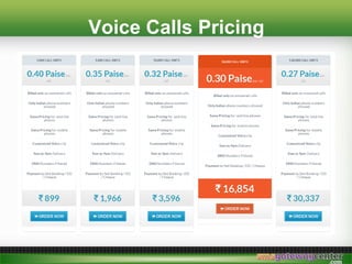Voice Calls Pricing
 