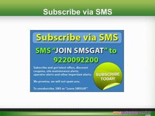 Subscribe via SMS
 