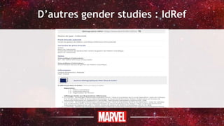 D’autres gender studies : IdRef
 