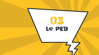 Le PEB
03
 