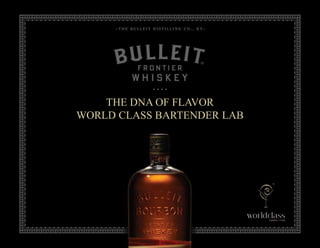 THE DNA OF FLAVOR
WORLD CLASS BARTENDER LAB
 